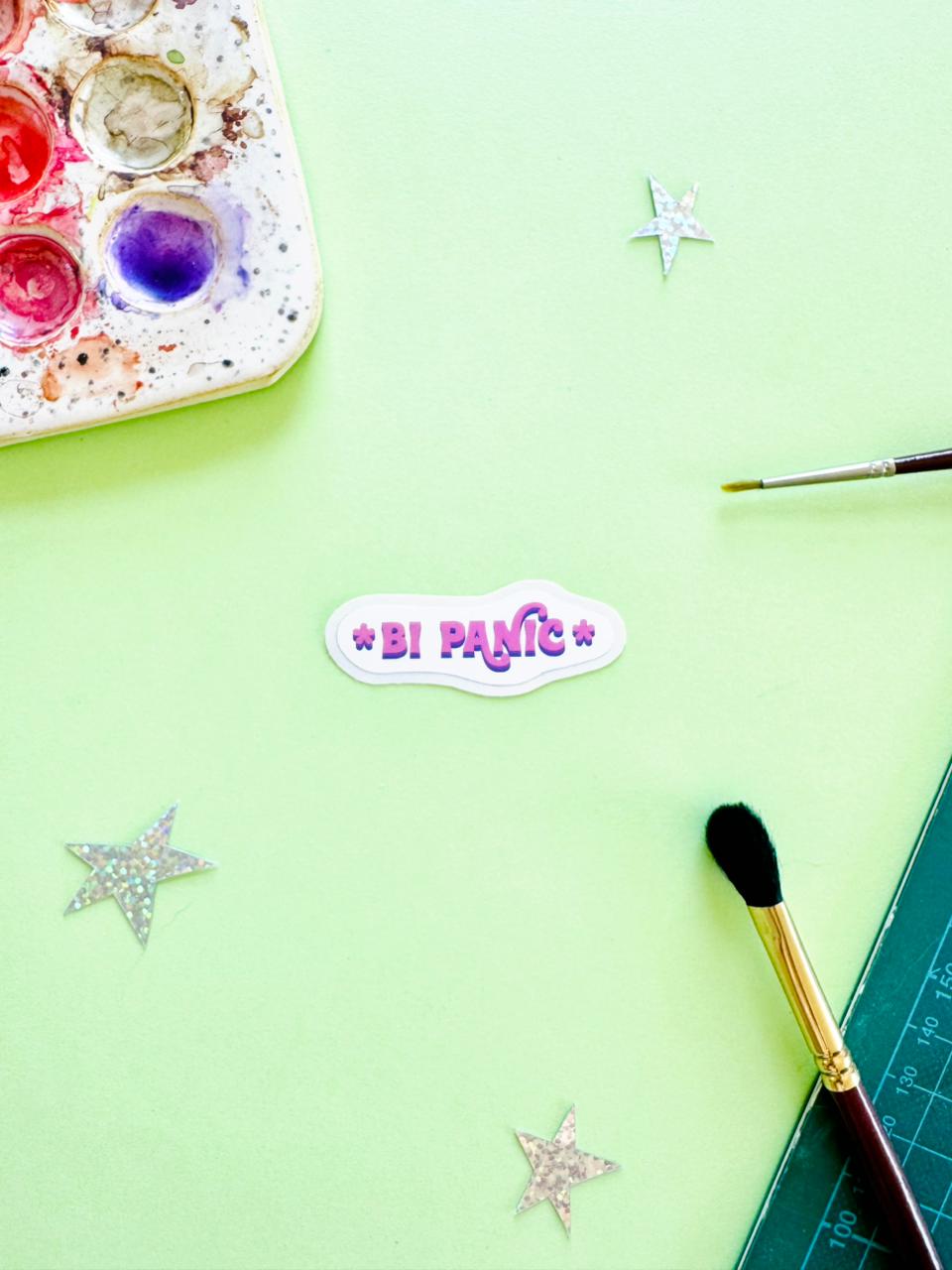 Bi Panic Sticker