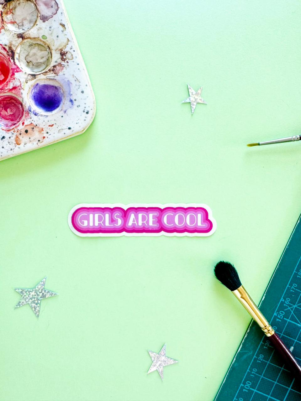 Girls Are Cool Sticker