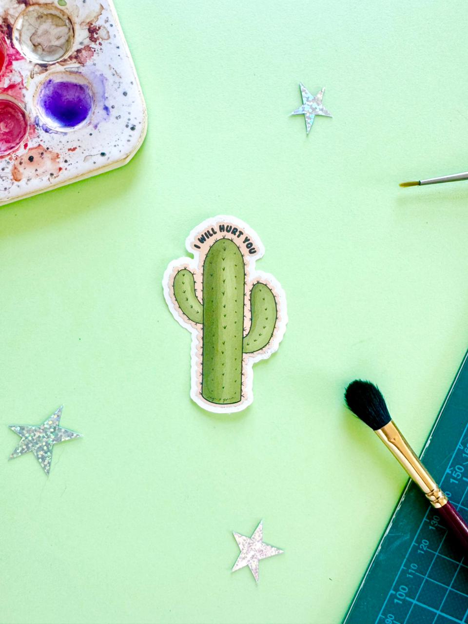 I Will Hurt You Sticker