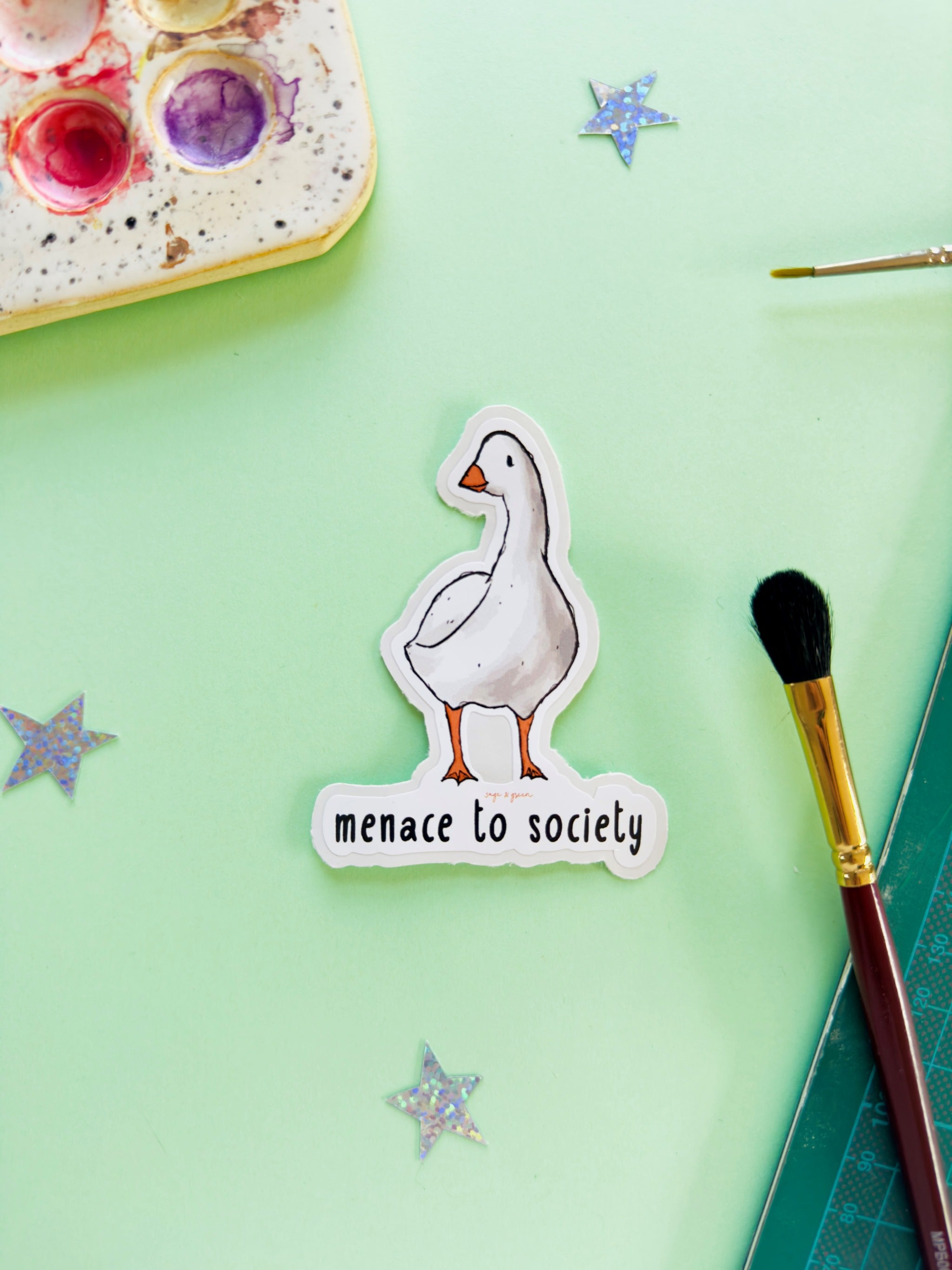 Menace to Society Sticker