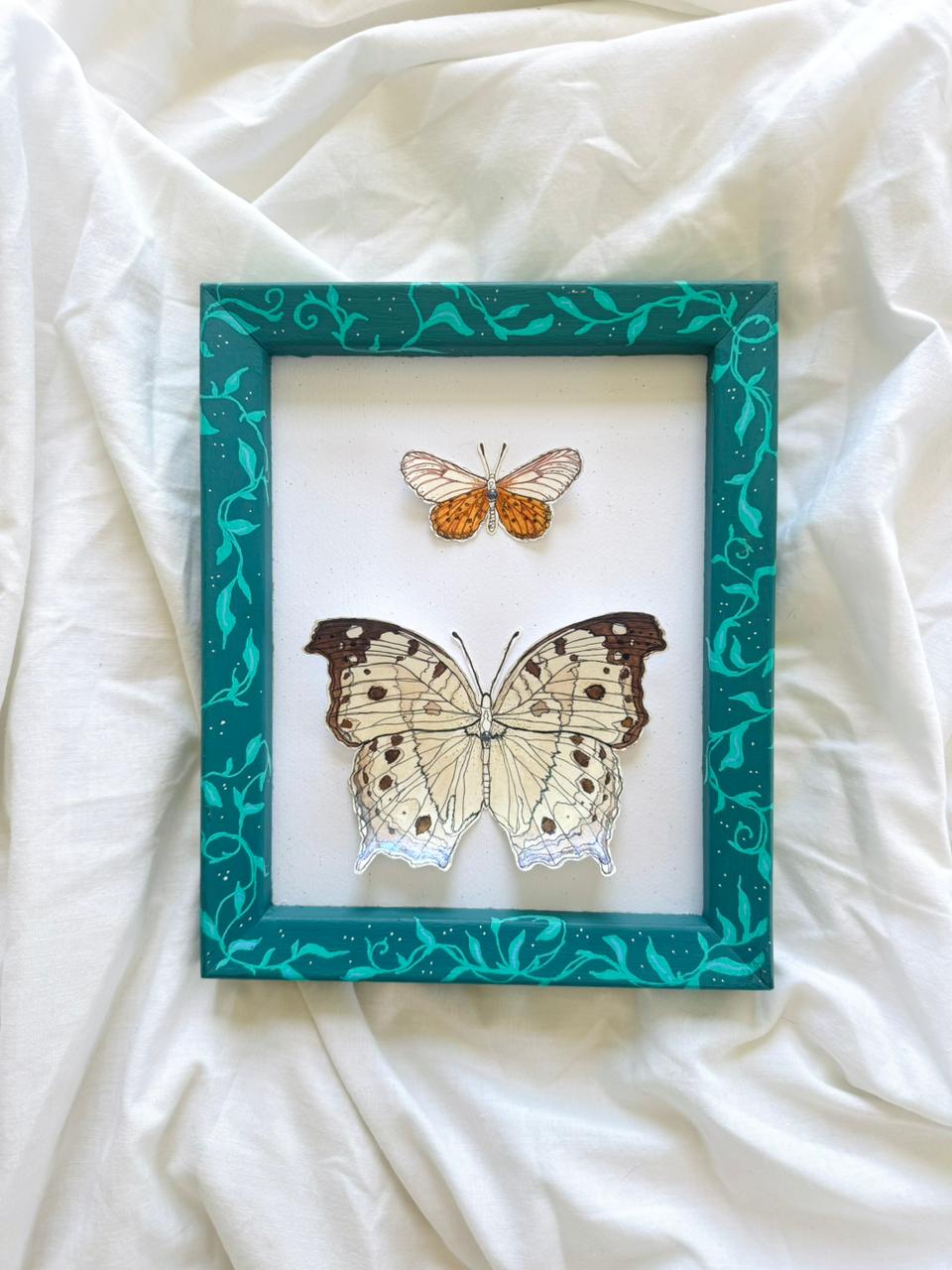 Mother-of-Pearl Butterfly Collection Original Painting