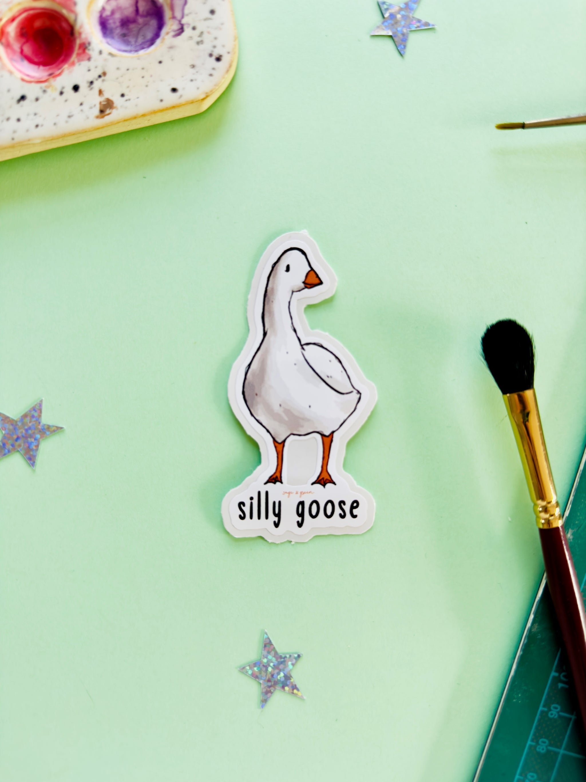Silly Goose Sticker