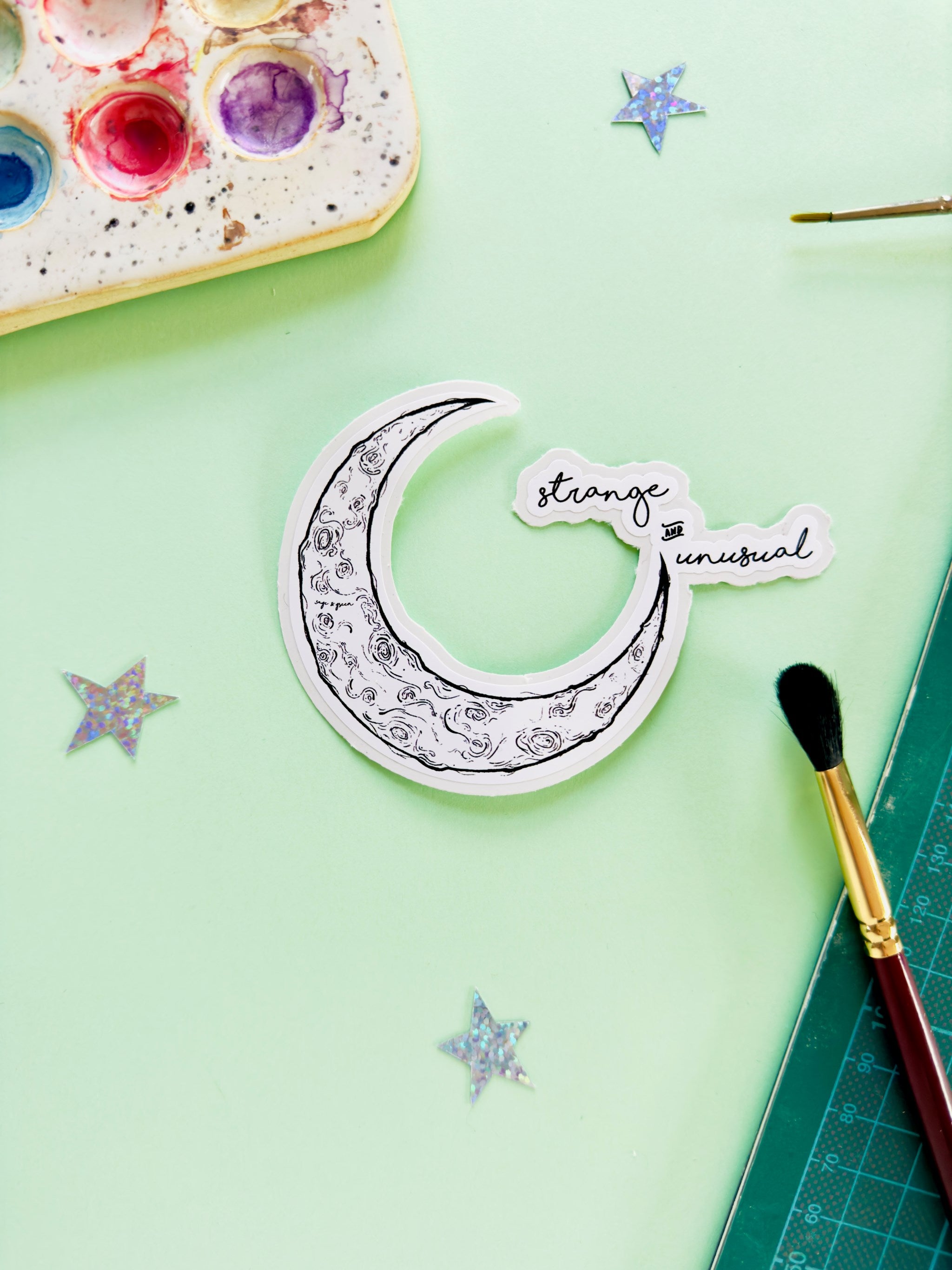 Strange and Unusual Sticker